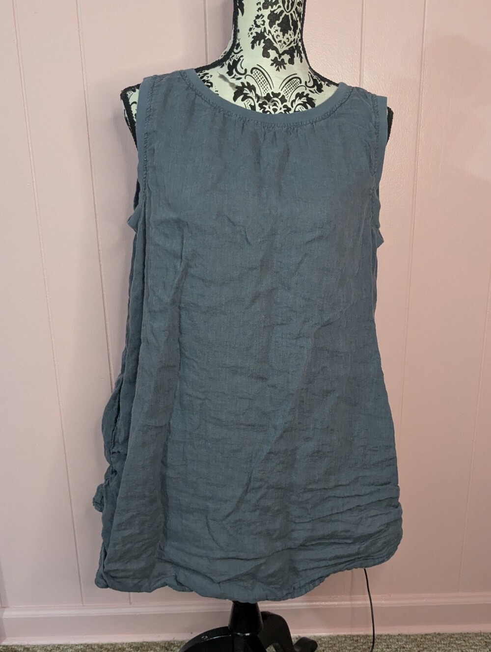 dusty blue dress